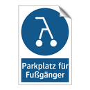 Parkplatz für Fußgänger