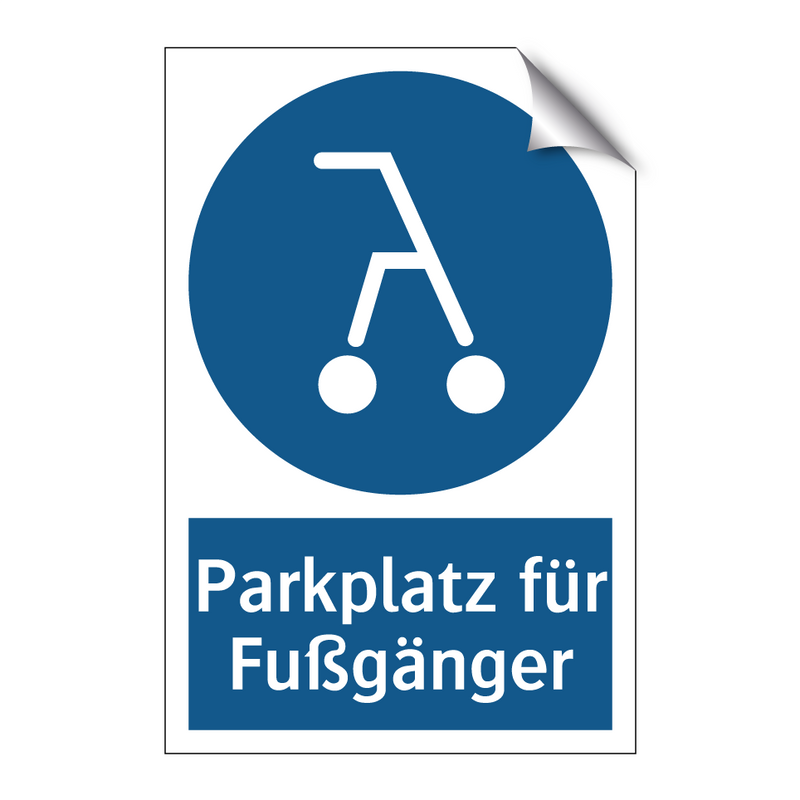 Parkplatz für Fußgänger