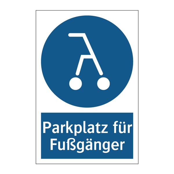 Parkplatz für Fußgänger