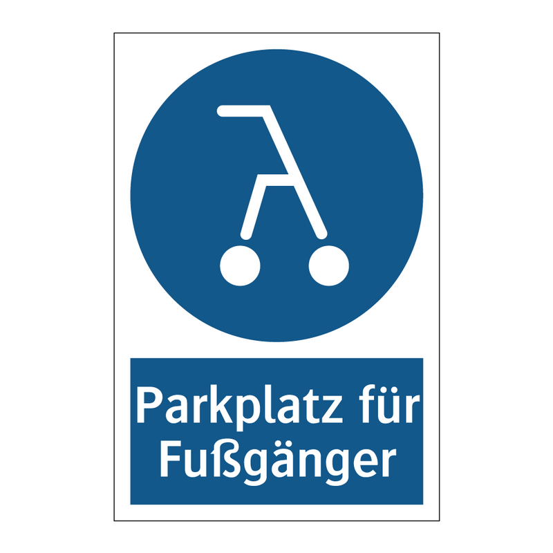 Parkplatz für Fußgänger