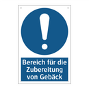 Bereich für die Zubereitung von Gebäck