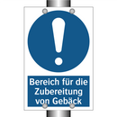 Bereich für die Zubereitung von Gebäck