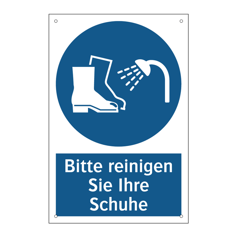 Bitte reinigen Sie Ihre Schuhe