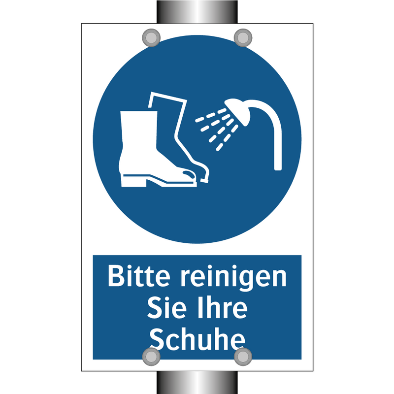 Bitte reinigen Sie Ihre Schuhe