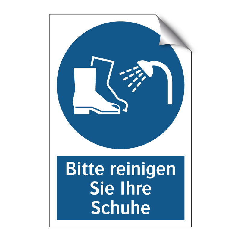 Bitte reinigen Sie Ihre Schuhe