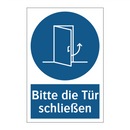 Bitte die Tür schließen
