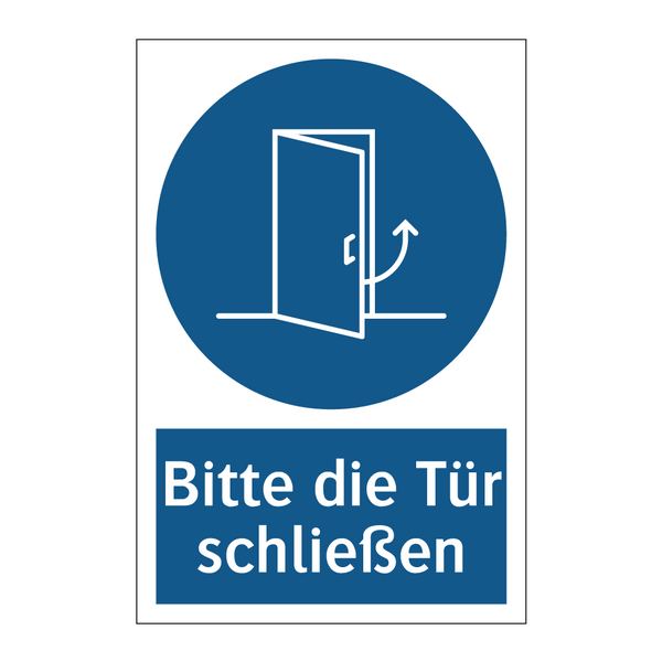 Bitte die Tür schließen