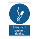 Bitte nicht rauchen, danke.