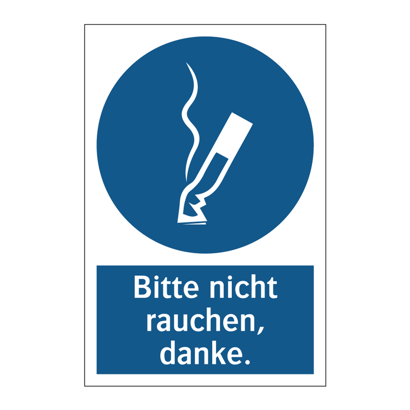 Bitte nicht rauchen, danke.
