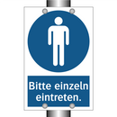 Bitte einzeln eintreten.