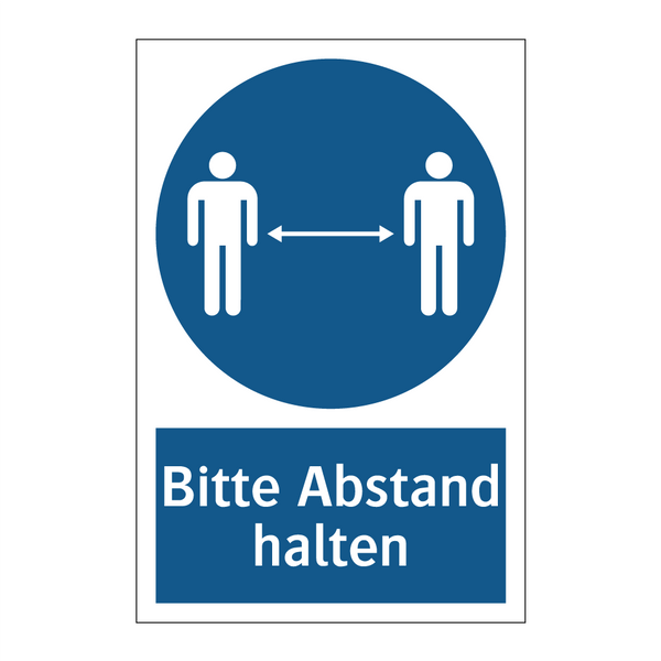 Bitte Abstand halten