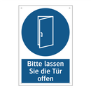 Bitte lassen Sie die Tür offen
