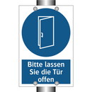 Bitte lassen Sie die Tür offen