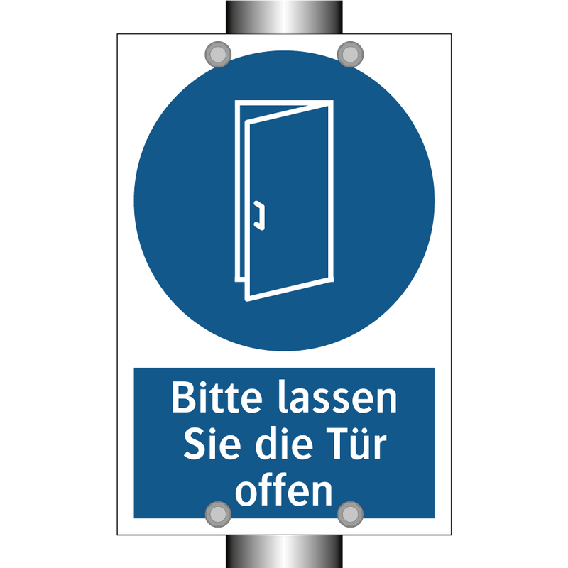 Bitte lassen Sie die Tür offen