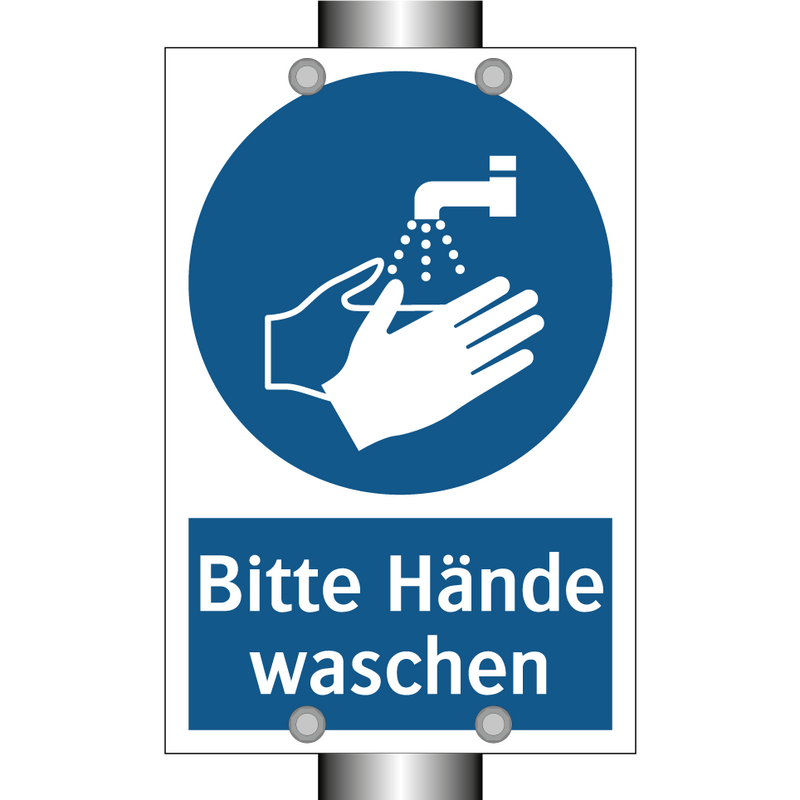 Bitte Hände waschen