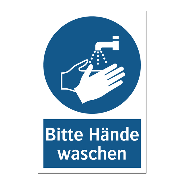 Bitte Hände waschen