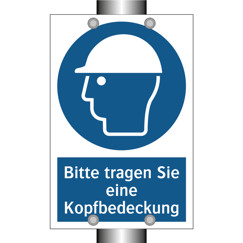Bitte tragen Sie eine Kopfbedeckung