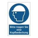 Bitte tragen Sie eine Kopfbedeckung