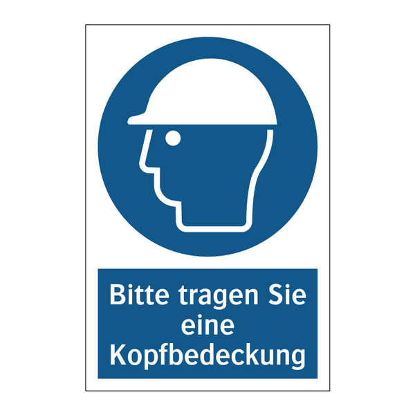 Bitte tragen Sie eine Kopfbedeckung