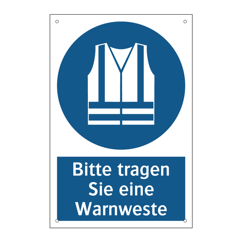 Bitte tragen Sie eine Warnweste