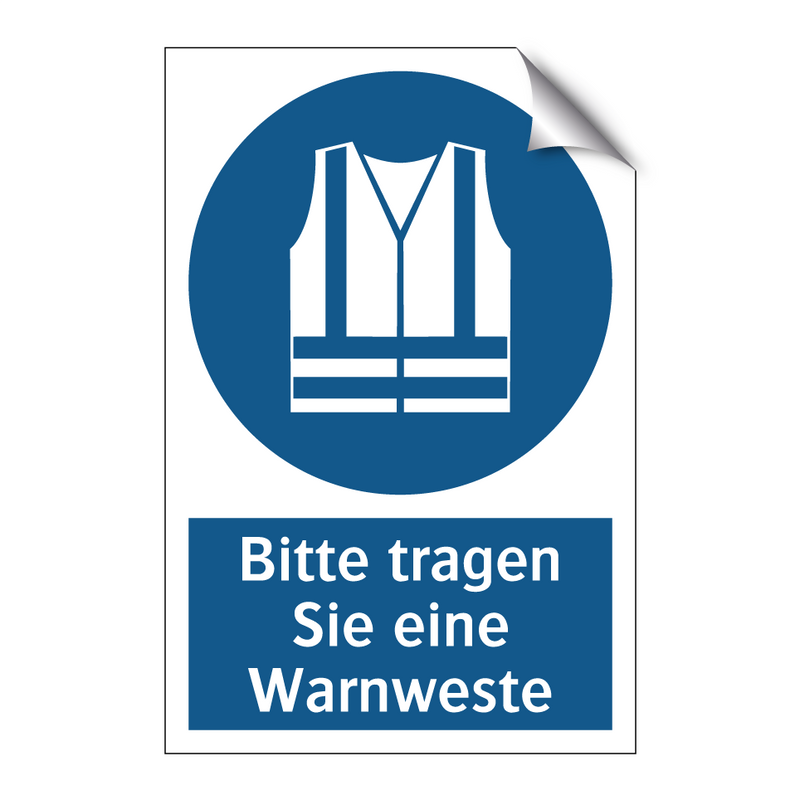 Bitte tragen Sie eine Warnweste