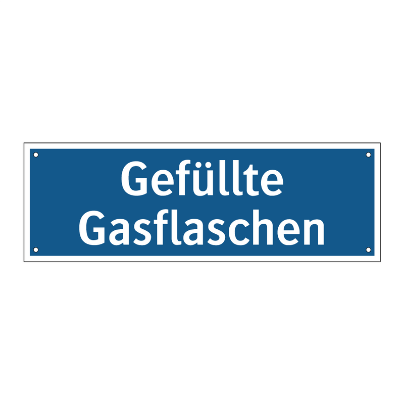 Gefüllte Gasflaschen
