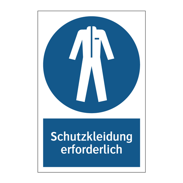 Schutzkleidung erforderlich
