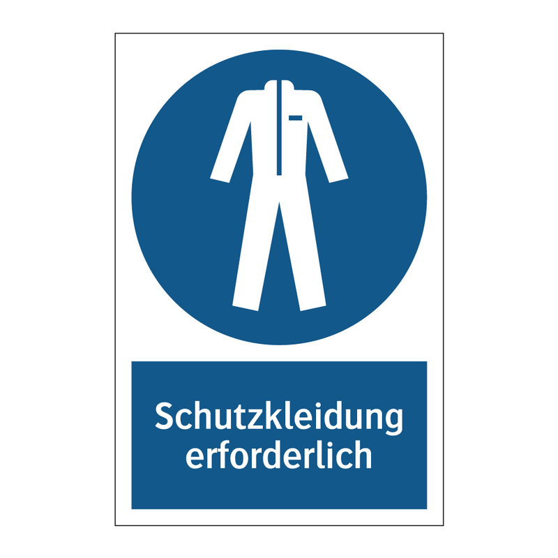 Schutzkleidung erforderlich