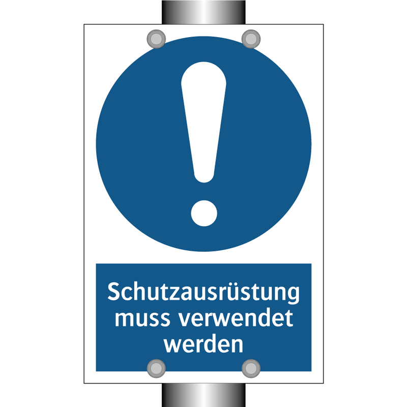 Schutzausrüstung muss verwendet werden