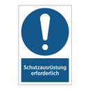 Schutzausrüstung erforderlich