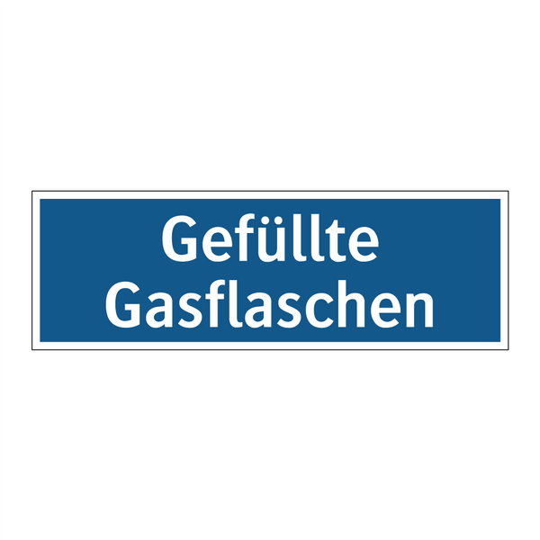 Gefüllte Gasflaschen