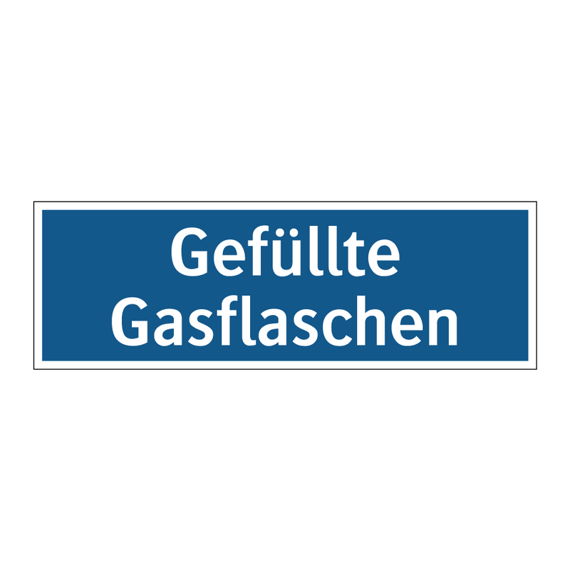 Gefüllte Gasflaschen