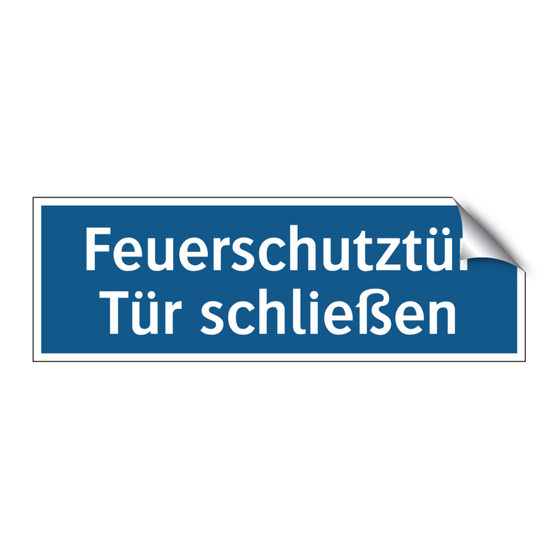 Feuerschutztür Tür schließen