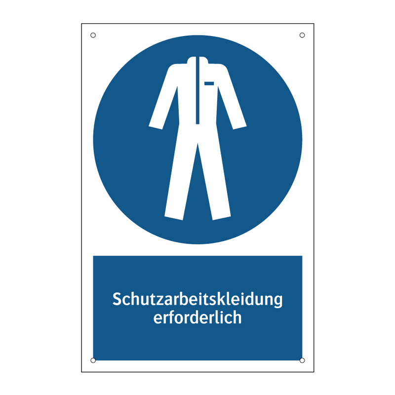 Schutzarbeitskleidung erforderlich