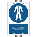 Schutzarbeitskleidung erforderlich