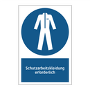 Schutzarbeitskleidung erforderlich