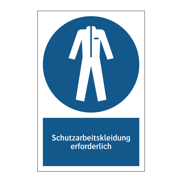 Schutzarbeitskleidung erforderlich