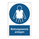 Rettungsweste anlegen