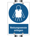 Rettungsweste anlegen