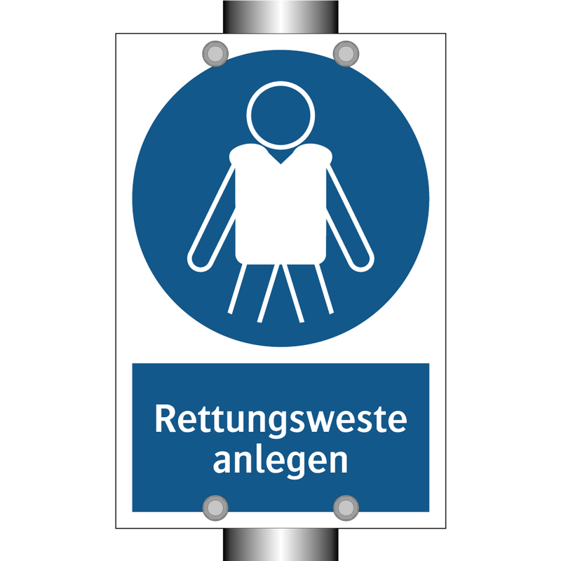 Rettungsweste anlegen