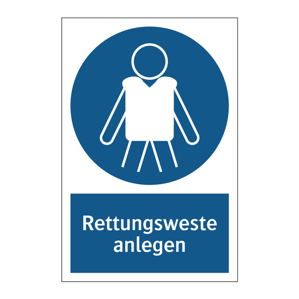 Rettungsweste anlegen