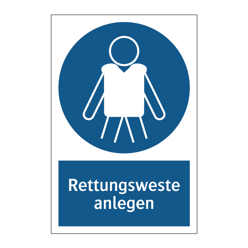 Rettungsweste anlegen