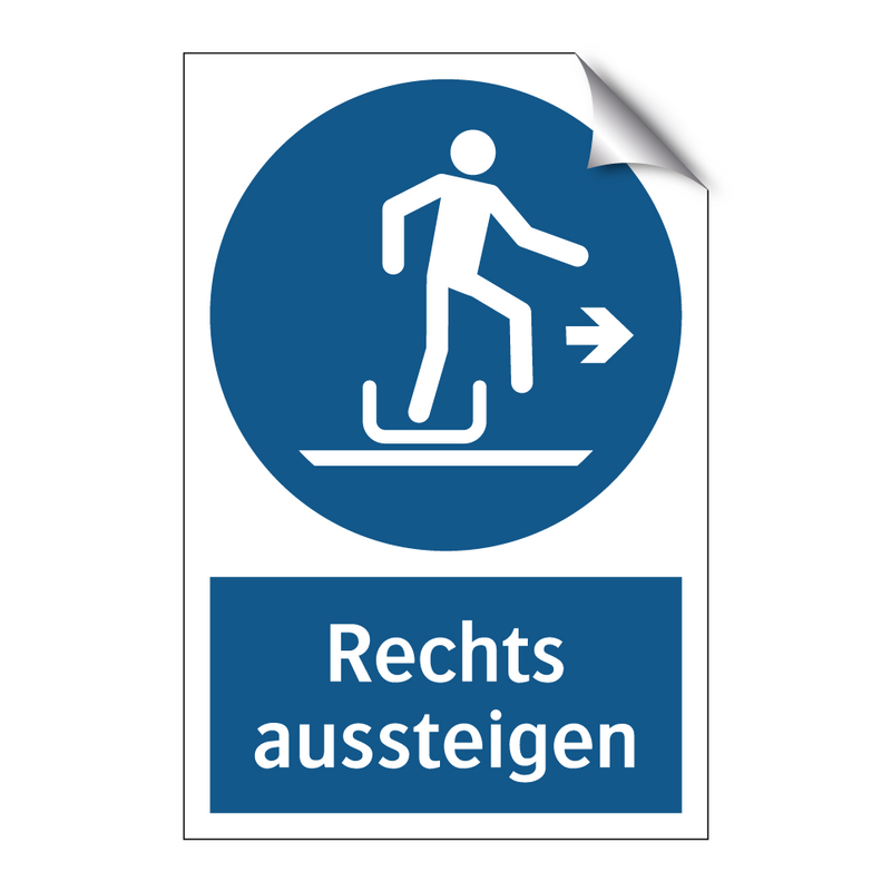 Rechts aussteigen