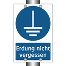 Erdung nicht vergessen