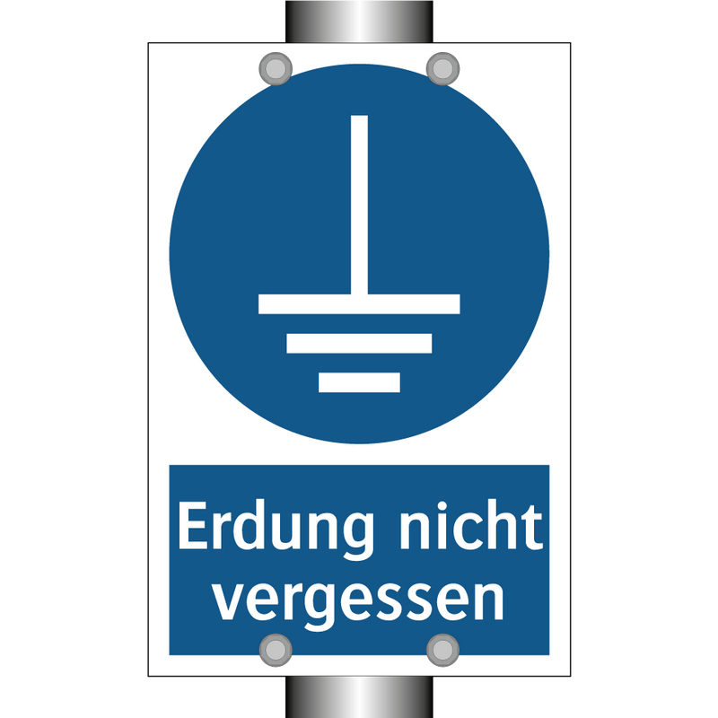 Erdung nicht vergessen