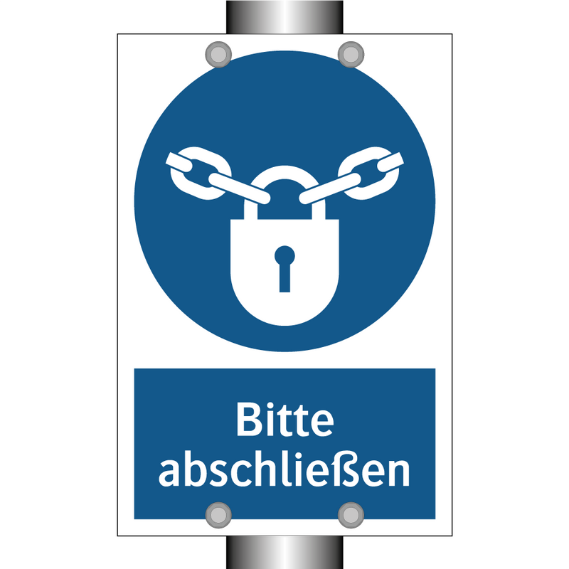 Bitte abschließen