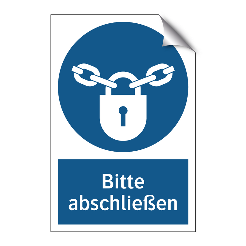 Bitte abschließen