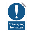 Notausgang freihalten