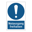 Notausgang freihalten