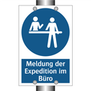 Meldung der Expedition im Büro
